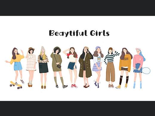 「人物插画」——女孩（个人主页-ZMzE1MTQ4NDQ=） - 创作习作 - 站酷设计师比梦还遥远原创素材 - 站酷ZCOOL