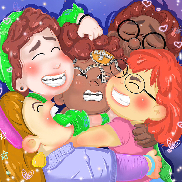 姐妹头像,五五开黑节头像