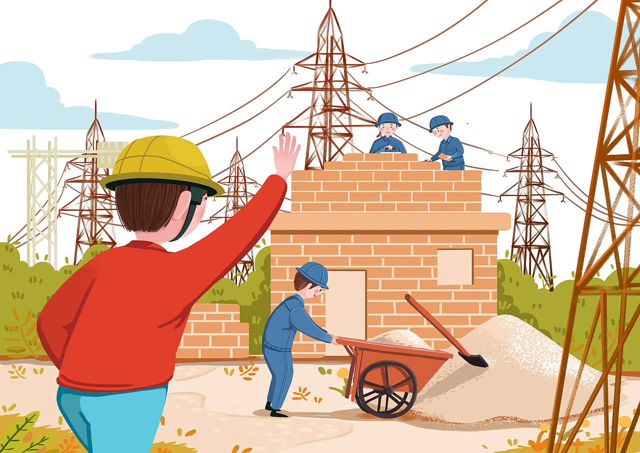 国家电网|插画|商业插画|mlxd_原创作品-站酷zcool