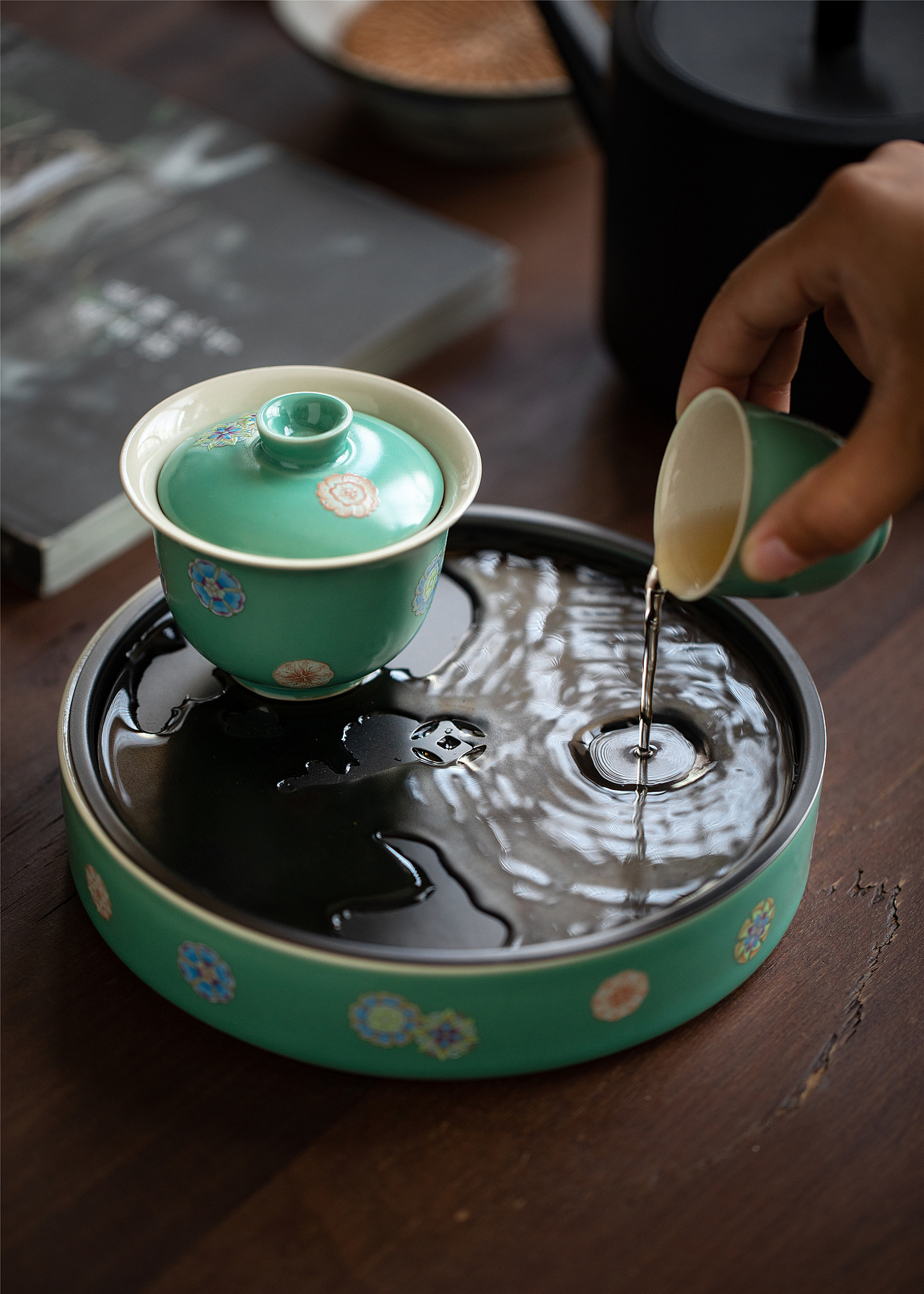 陶瓷壶承/干泡盘/茶具茶道配件（图ZMjg2NzYyOTIw） - 产品摄影 - 站酷设计师五七六三原创素材 - 站酷ZCOOL