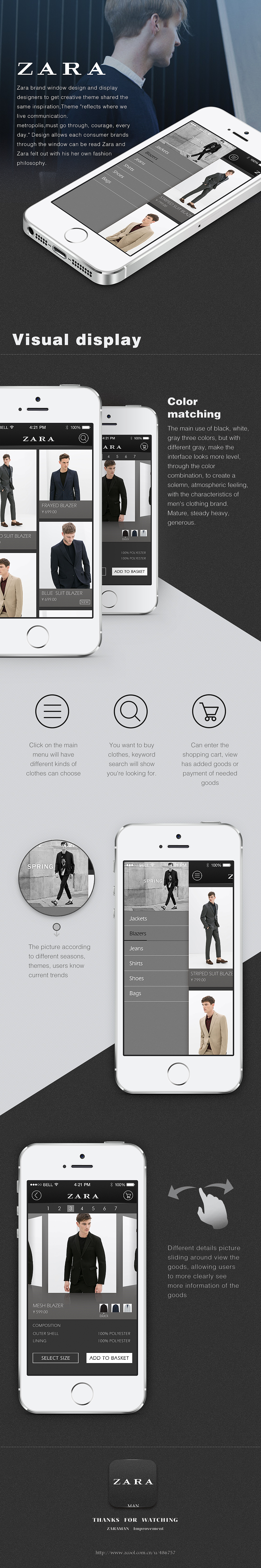 zara移动界面（图ZMTcxMjY1ODQ=） - APP界面 - 站酷设计师Zahir_Maz原创素材 - 站酷ZCOOL
