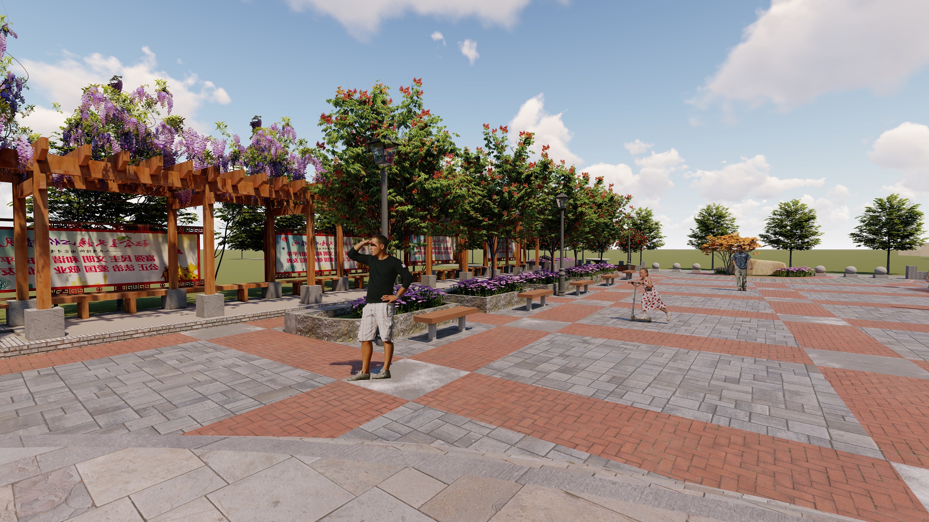 乡村广场|空间|景观设计|思言敬事 - 原创作品 - 站酷 (zcool)