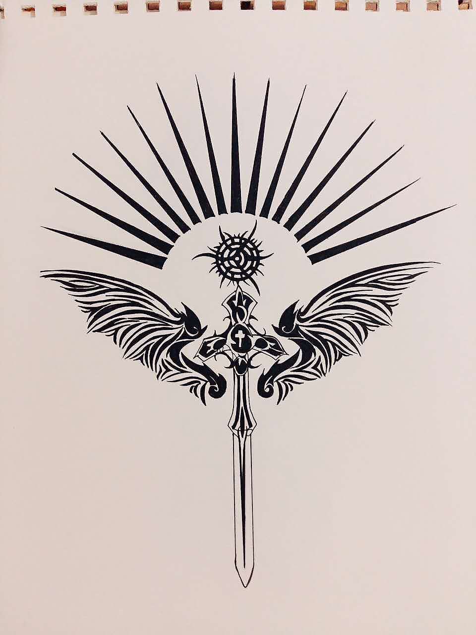 定制手绘装饰画可纹身使用