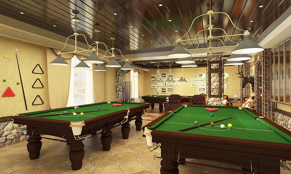 1992效果图~台球室|空间|家装设计|z69056146 - 原创作品 - 站酷