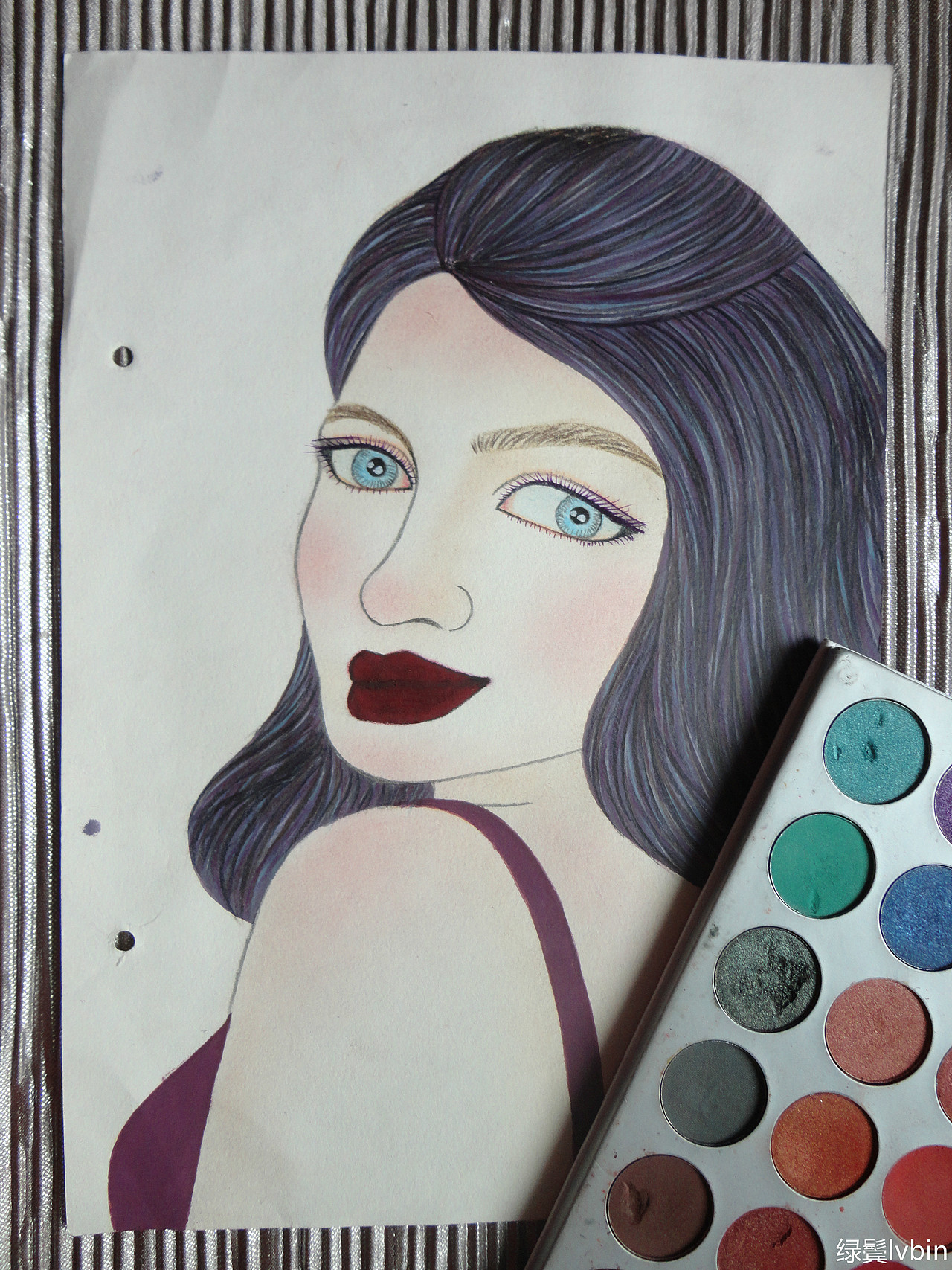 插画练习108 磨石紫