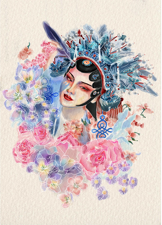 繁花似锦（图ZMjQ3MTYwMzEy） - 创作习作 - 站酷设计师Amyzyi原创素材 - 站酷ZCOOL