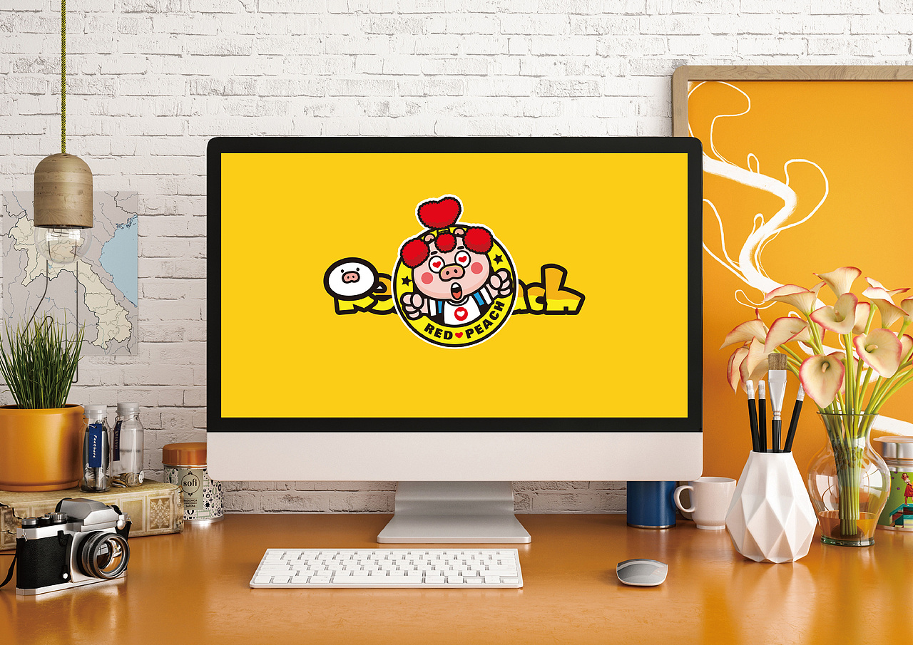 桃心小猪卡通形象设计（图ZNjA3MDU1MDg=） - IP形象 - 站酷设计师橡果果IP设计原创素材 - 站酷ZCOOL