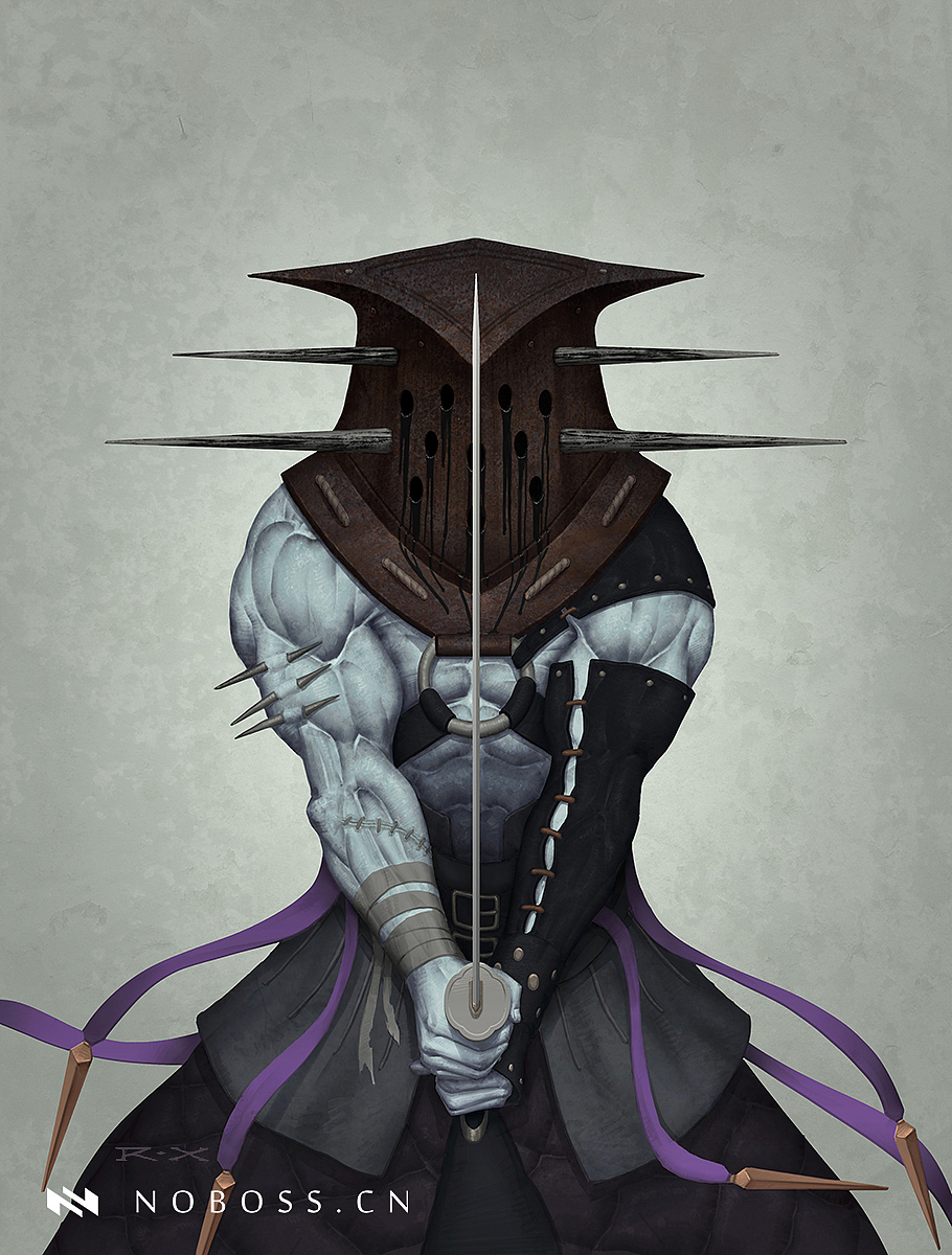 恶魔武士系列（图ZMTY0MzU1MDQ=） - 商业插画 - 站酷设计师RXART原创素材 - 站酷ZCOOL