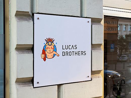 【品牌分享】卢卡斯兄弟（海参）（个人主页-ZNDI3MDU1MTI=） - Logo - 站酷设计师上海承运原创素材 - 站酷ZCOOL