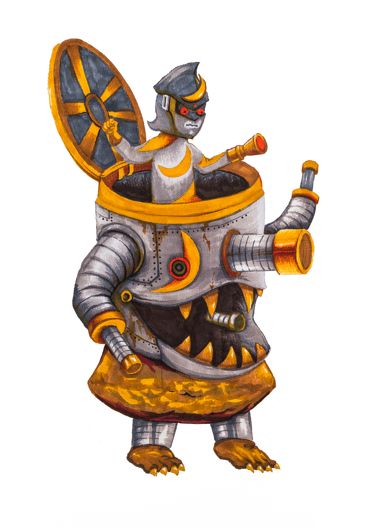 怪兽侵略计划昭和画报风格怪兽