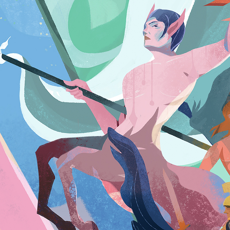 美术馆坠落-个人作品 2021（图ZMjcwNjkzMTUy） - 商业插画 - 站酷设计师JiananPro原创素材 - 站酷ZCOOL