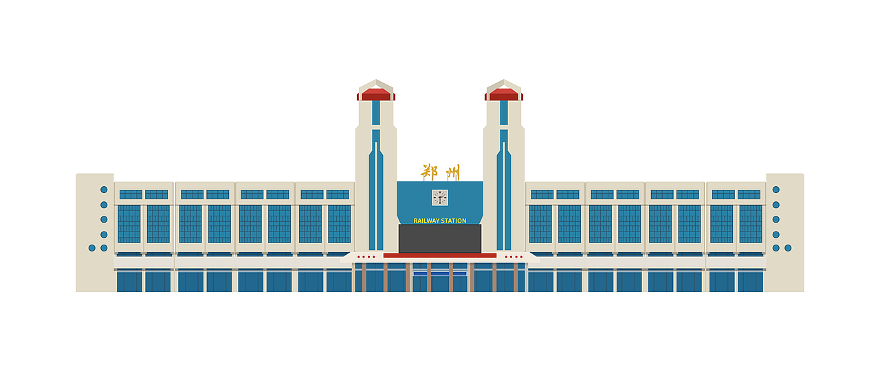 2021年春运带你去全国各地的火车站随画习作