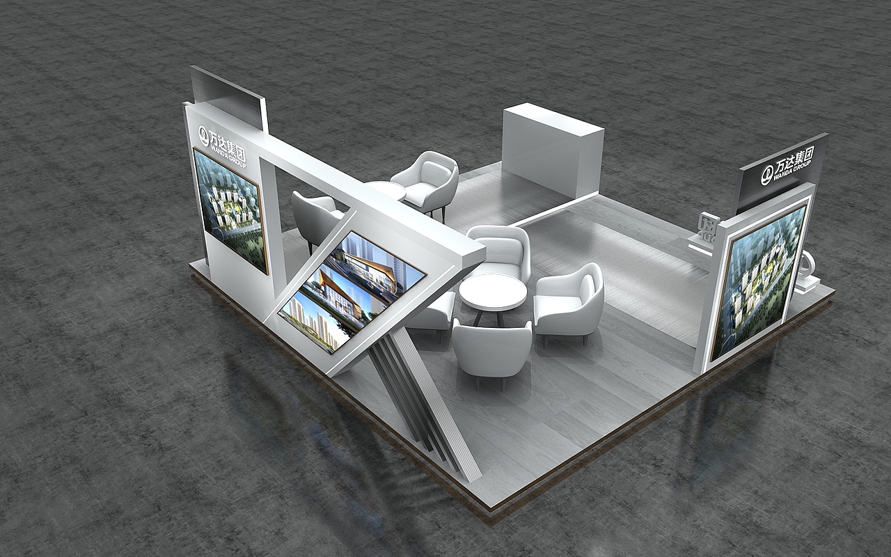 万达房地产3D效果图