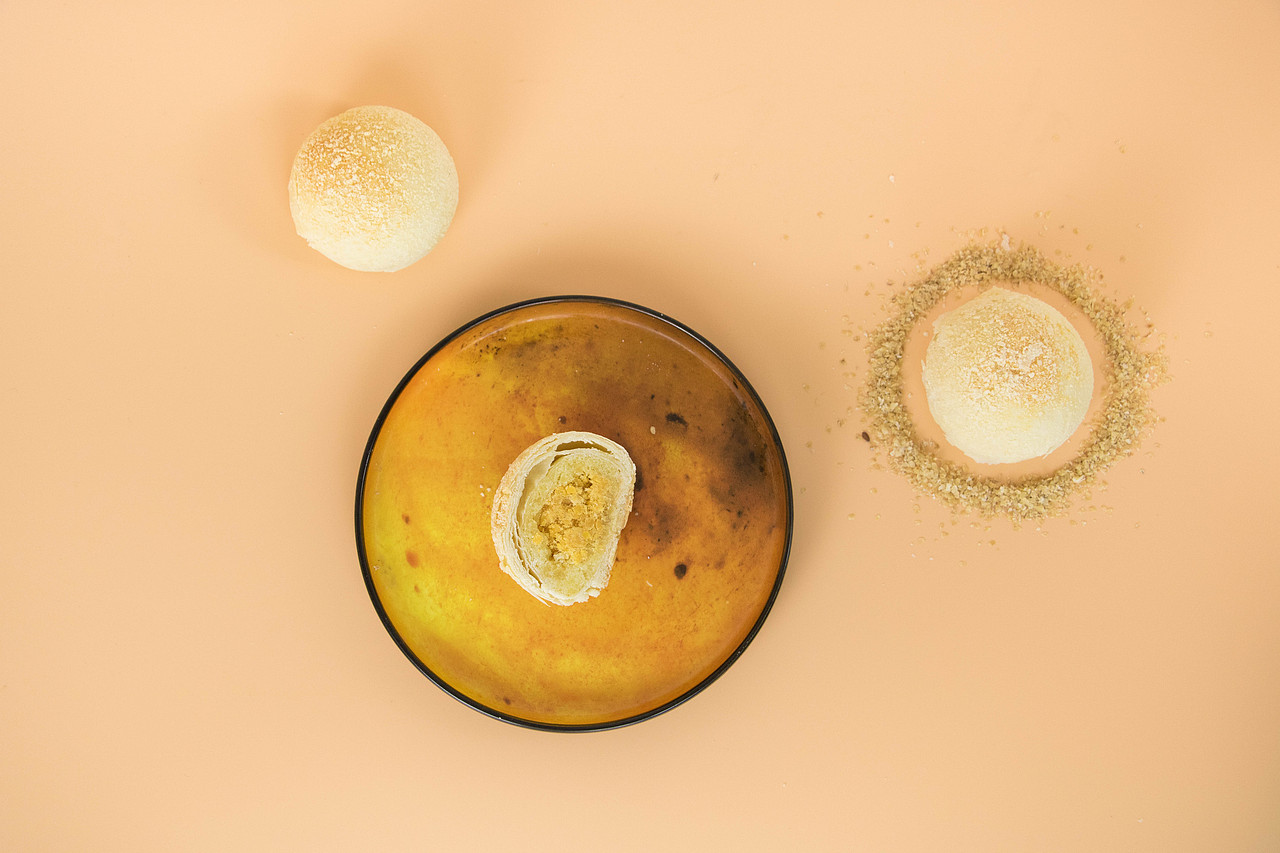 蛋黄酥创意拍摄