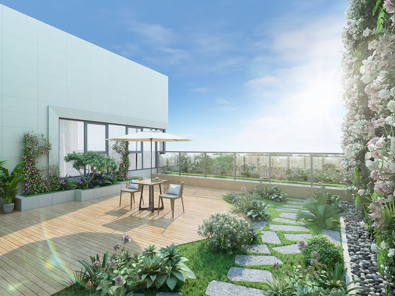 室外鸟瞰透视庭院合集