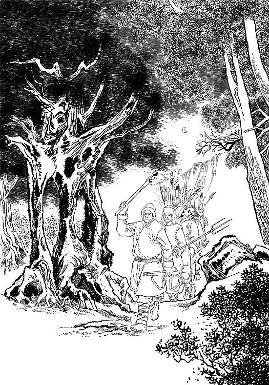 写实漫画线稿,写实动物插画,探险插画,儿童插画绘本