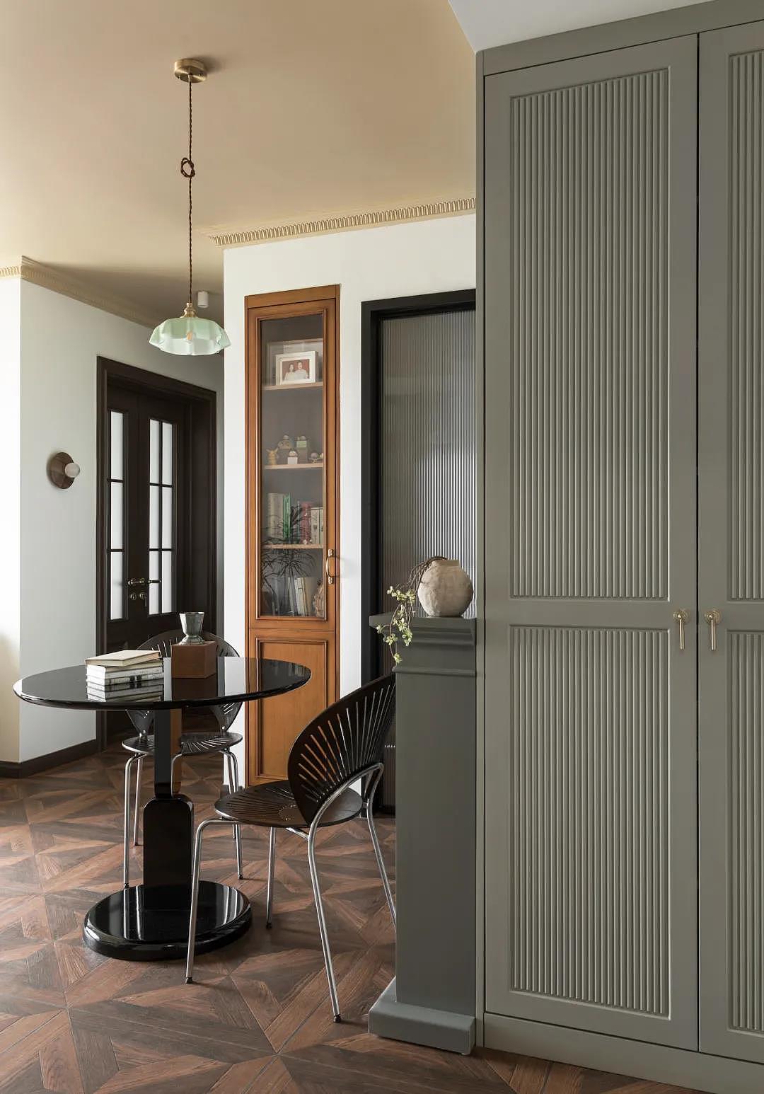 56㎡复古法式风格小户型公寓装修，浪漫生活体验（图ZMjgwMTYxMTM2） - 家装设计 - 站酷设计师峰光无限装饰原创素材 - 站酷ZCOOL