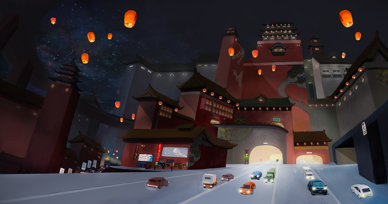 国风城市场景（图ZMjc5MDk1NjQw） - 概念设定 - 站酷设计师徐洋23原创素材 - 站酷ZCOOL