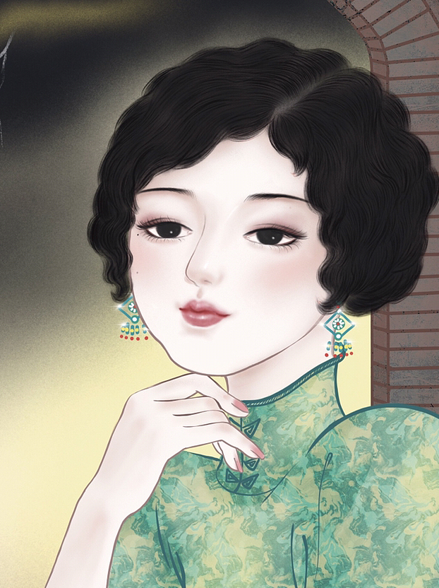 民国女子（图ZMzI5MzU2MzIw） - 商业插画 - 站酷设计师是橡树Oak原创素材 - 站酷ZCOOL