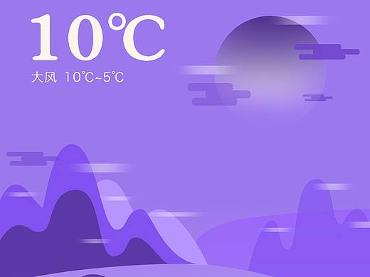 天气界面（个人主页-ZMjQ4MjYyOTY=） - 商业插画 - 站酷设计师Shanerys原创素材 - 站酷ZCOOL