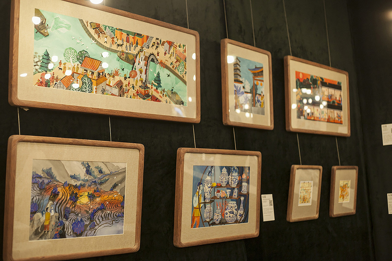 2020年参展Twelve Moons邀请展:《1001页杨博插画原作展》