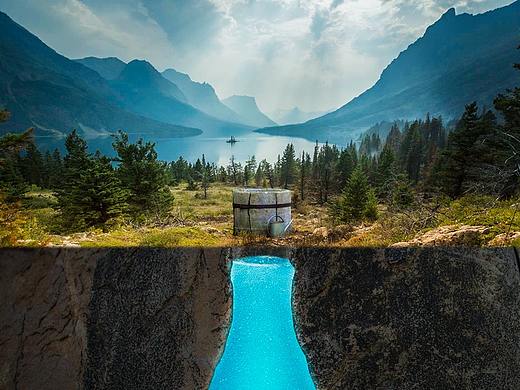 可乐瓶地底清泉-合成课堂打卡练习8（个人主页-ZMzMxMTM0MzI=） - 宣传物料 - 站酷设计师放河的骚年原创素材 - 站酷ZCOOL