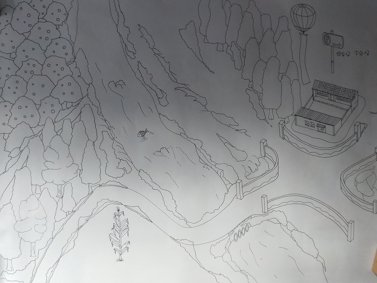 聚乐乡采摘节手绘地图（图ZMjYyMjMwOTky） - 宣传物料 - 站酷设计师希拉格之光原创素材 - 站酷ZCOOL