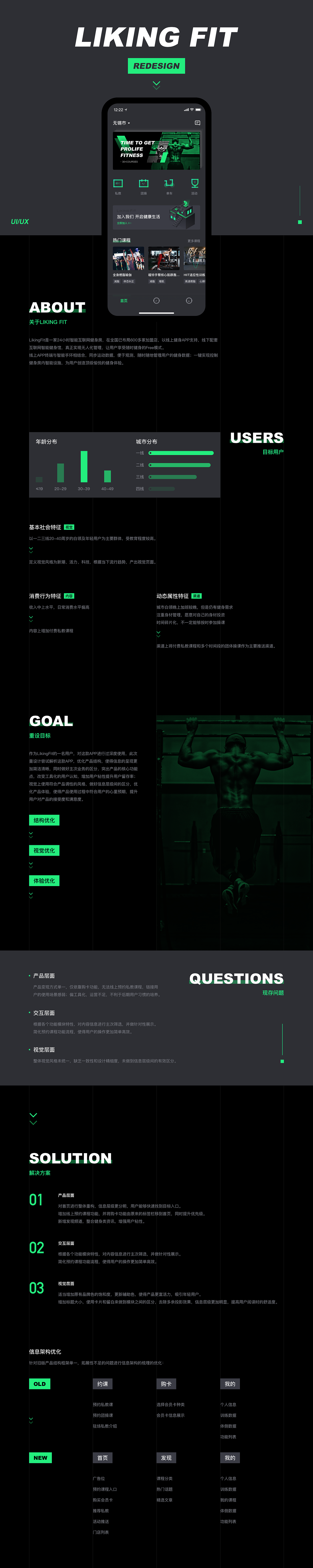 LikingFit Dark Mode - 24小时互联网智能健身房（图ZMTYyMDQ5MDg0） - APP界面 - 站酷设计师吴哲轩Chris原创素材 - 站酷ZCOOL