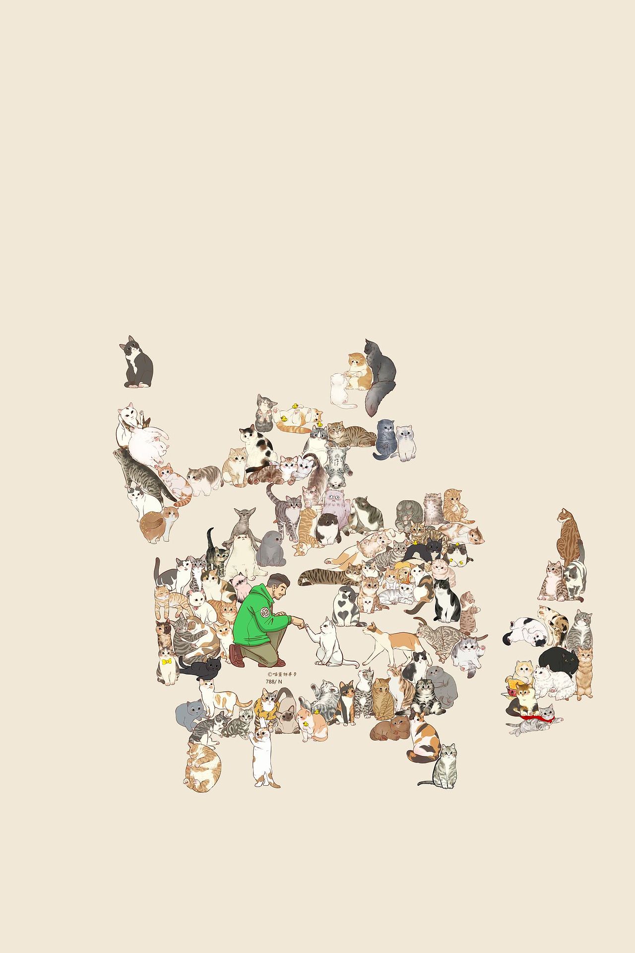 画猫的第三季150天,837天的画猫纪录