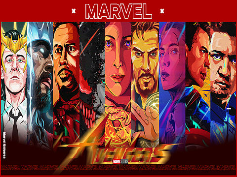 漫威宇宙·复仇者联盟·系列插画