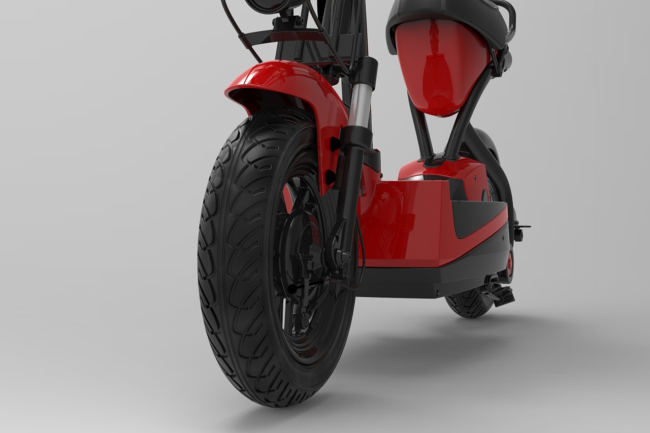 捷安特电动车模型渲染