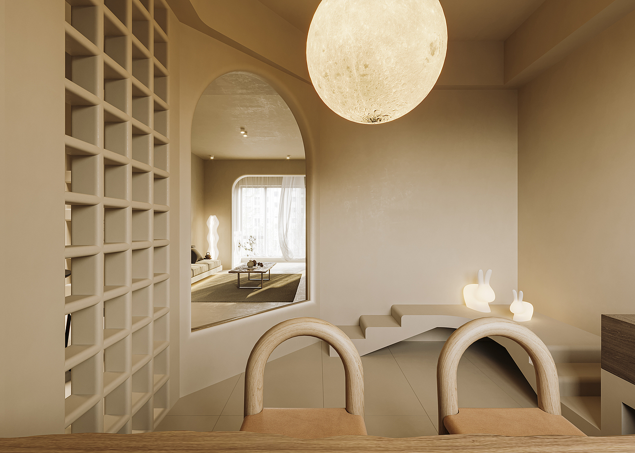 暖色系的兔子房