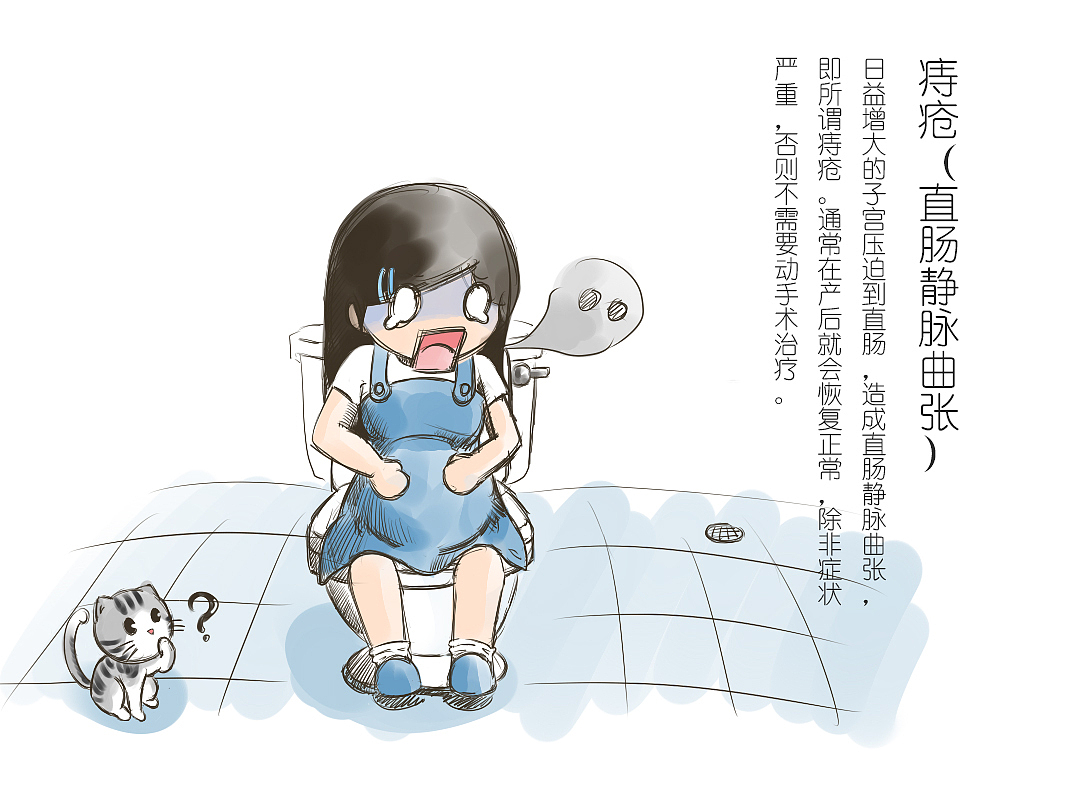 孕期小知识手绘插画完整版（图ZNDYxNTAxOTY=） - 商业插画 - 站酷设计师珞水语原创素材 - 站酷ZCOOL