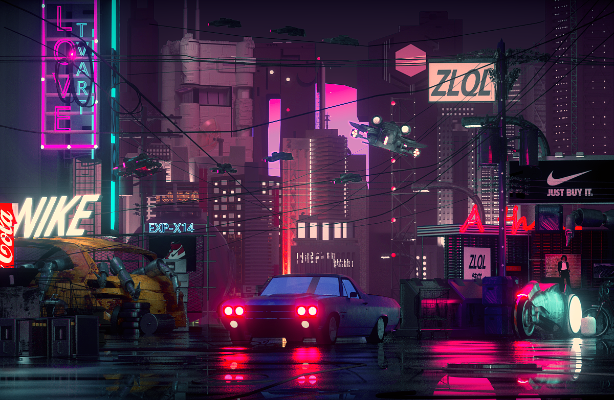 未来朋克城市（图ZMTc0ODk4NzIw） - 场景 - 站酷设计师Suker_Lee原创素材 - 站酷ZCOOL