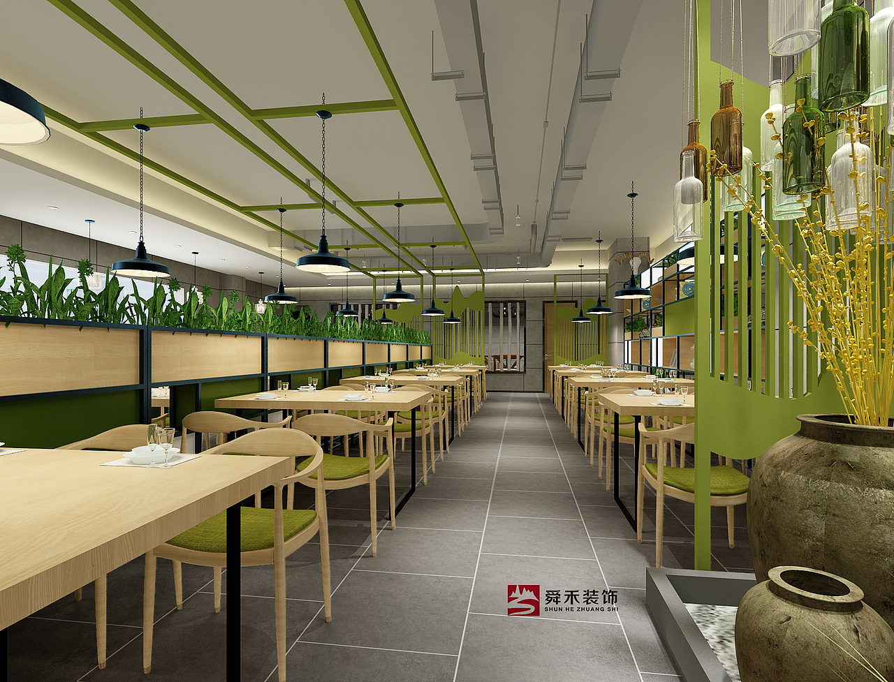 淄博品牌餐厅时尚餐厅装修设计