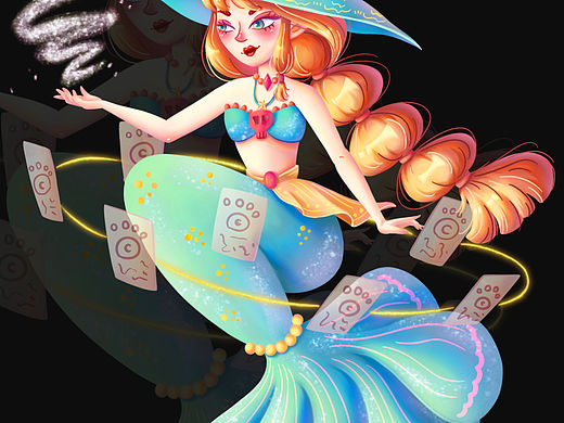 伪厚涂人物刻画