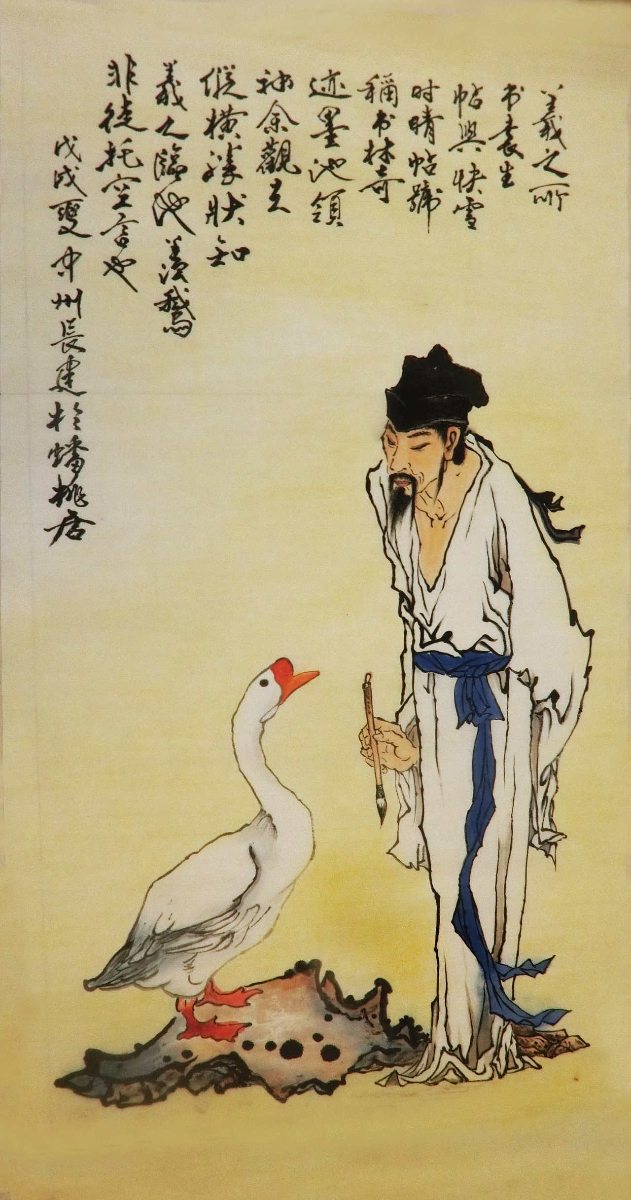 国画写意传统人物作品-----画家吴长建