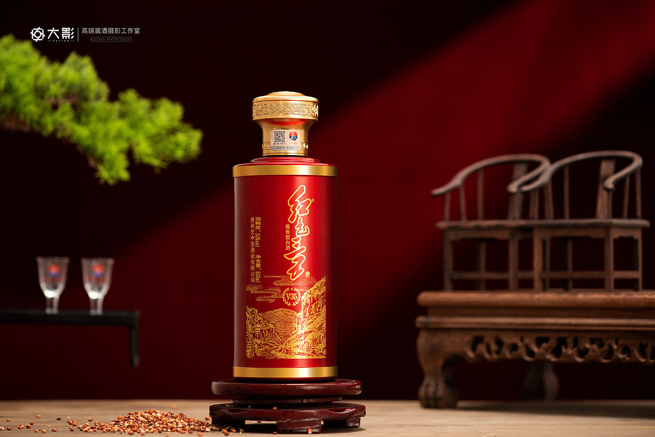 白酒摄影|红色35