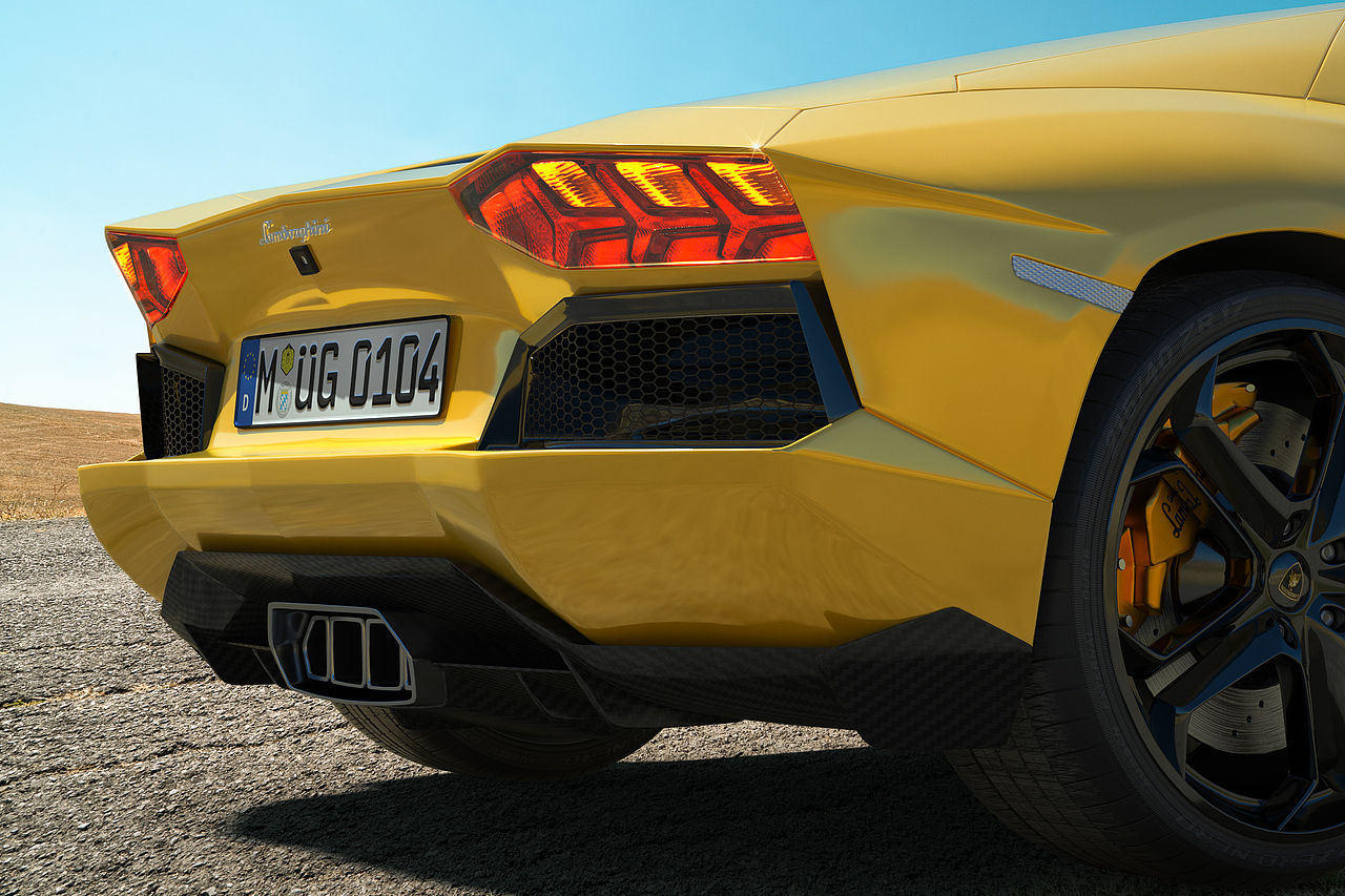 汽车渲染-兰博基尼/Lamborghini Aventador LP700-4（图ZMjk1MTgzMjY0） - 机械/交通 - 站酷设计师雨桦原创素材 - 站酷ZCOOL