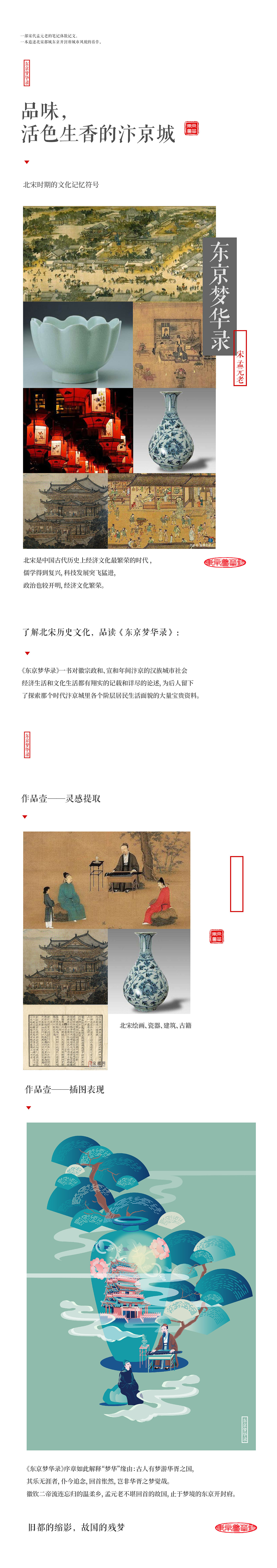 东京梦华录插画设计及衍生品设计