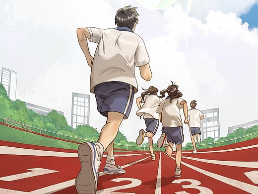 京东电脑数码节h5《青春纪念册》插画-商业插画32235882年前2020年二