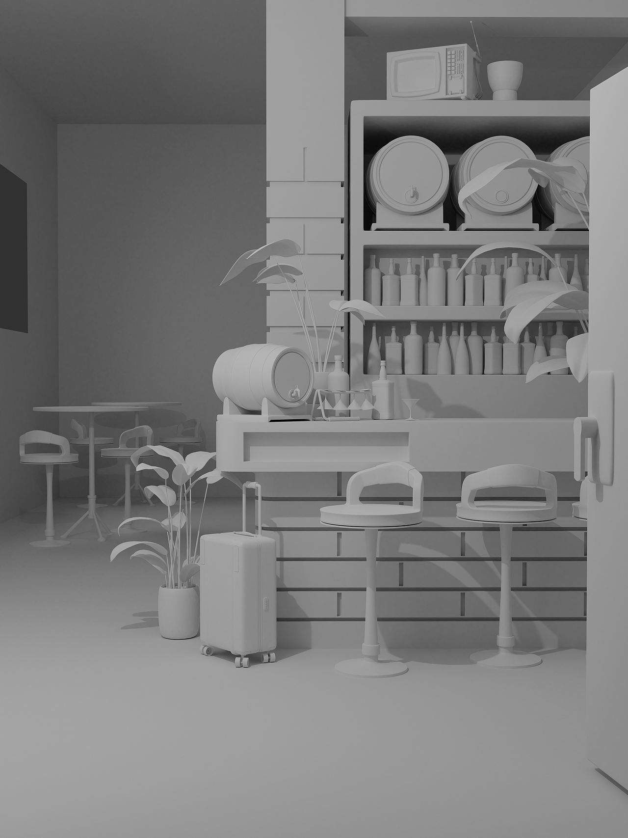 【3D辅助绘画】打烊之前