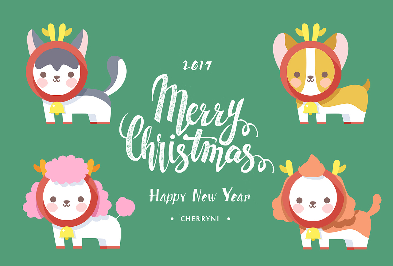 2017圣诞节小惊喜（图ZOTgyOTQzNDA=） - 商业插画 - 站酷设计师倪小婷Cherryni原创素材 - 站酷ZCOOL