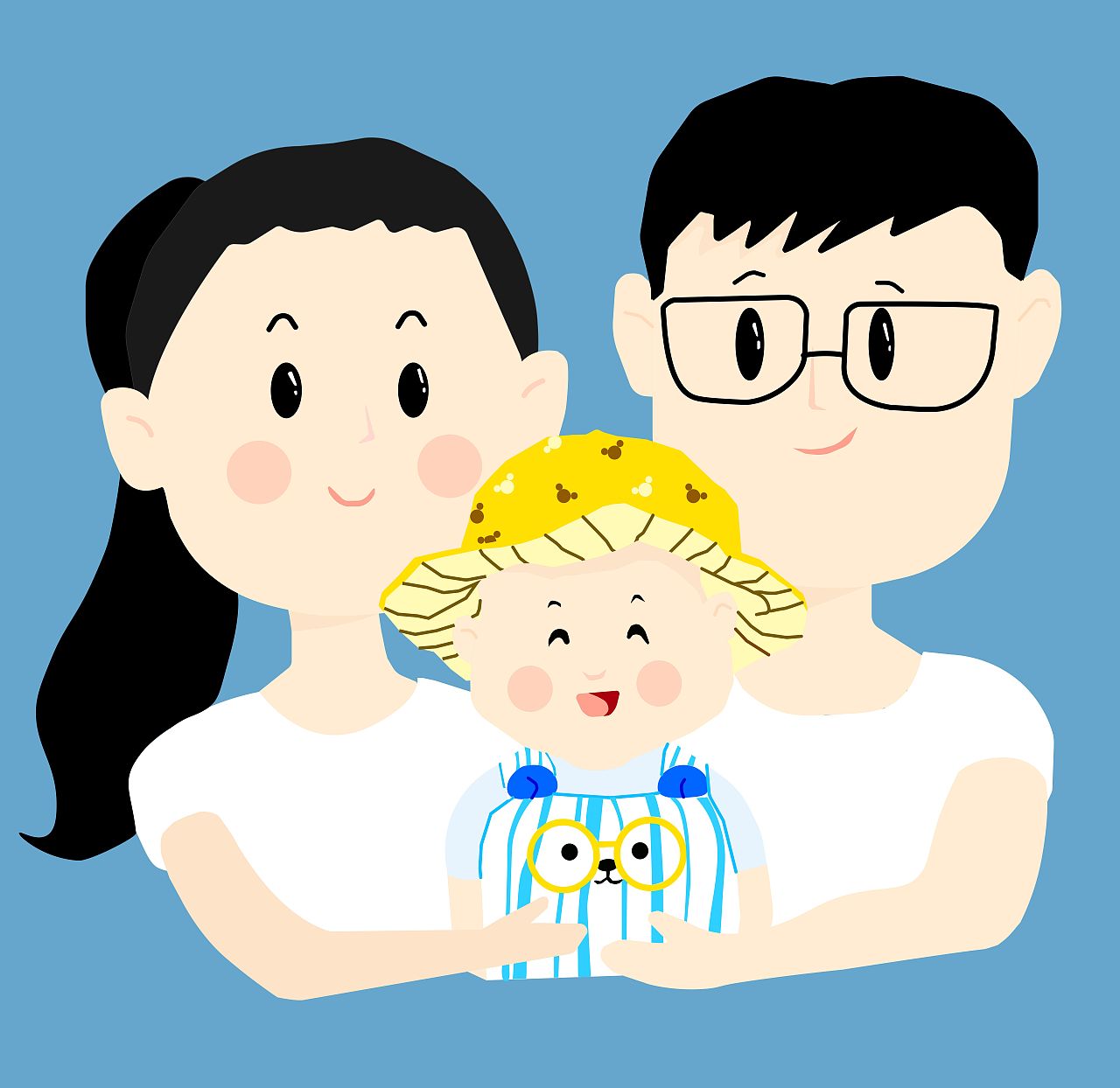 全家福插画系列一|平面|图案|yingyingviny - 原创作品 - 站酷 (zcool