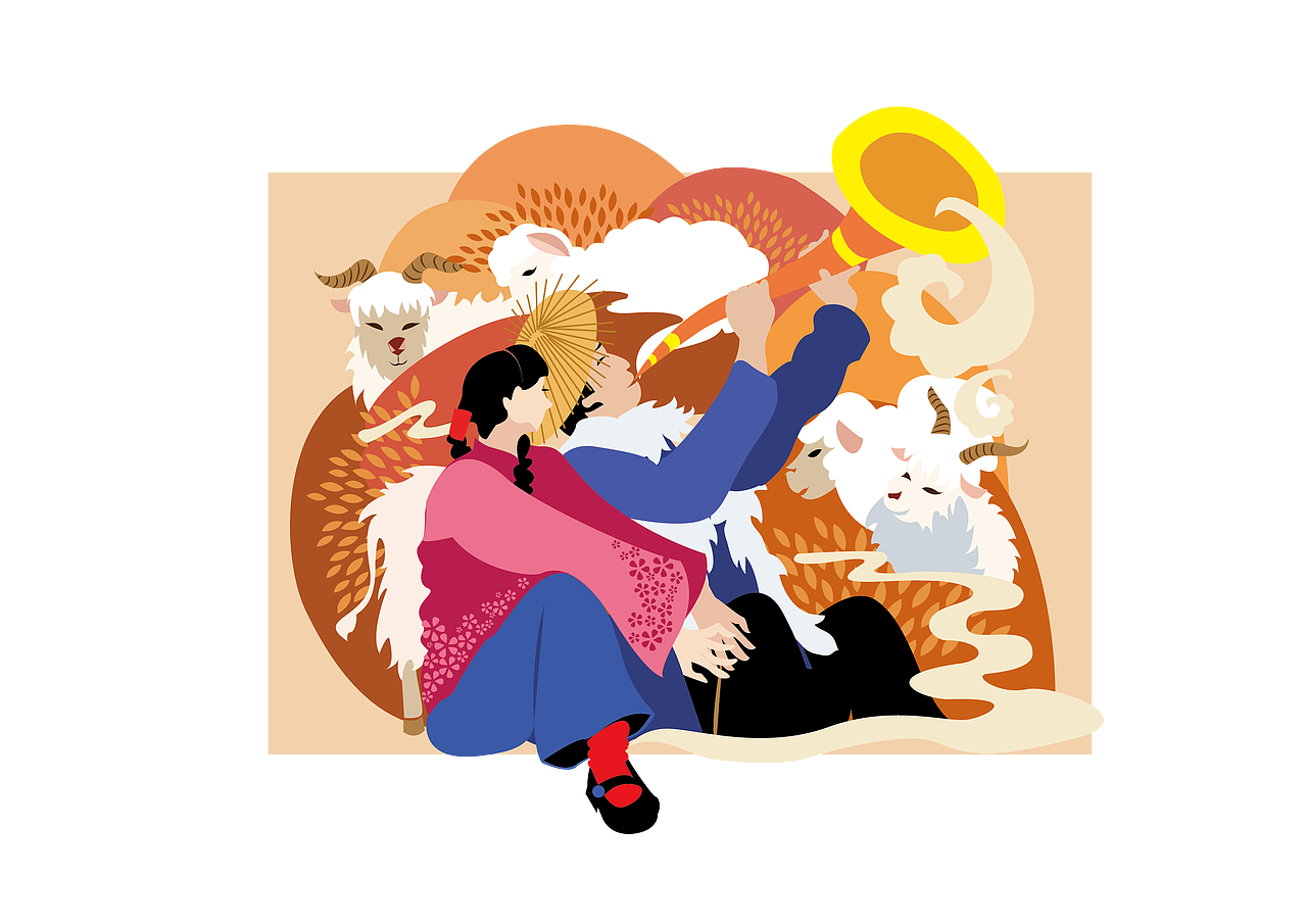 陕北文创|插画|创作习作|曲奇祺_原创作品-站酷zcool