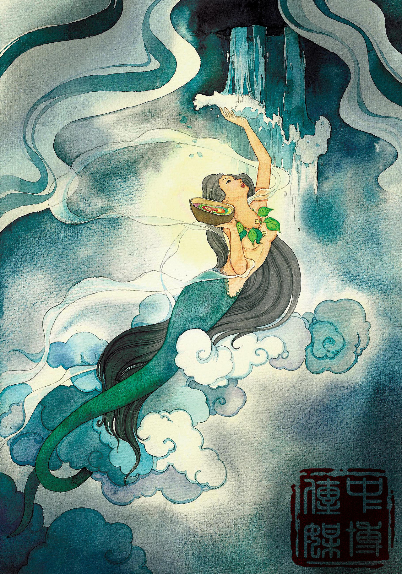 手绘水彩儿童插画神话故事寓言故事已出版