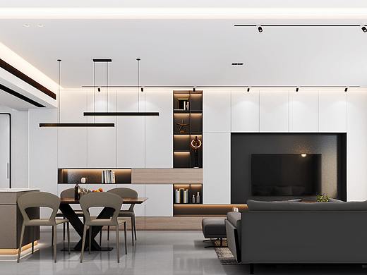 深圳岚庭首发：半岛城邦90㎡，现代简约怦然心动的装修！