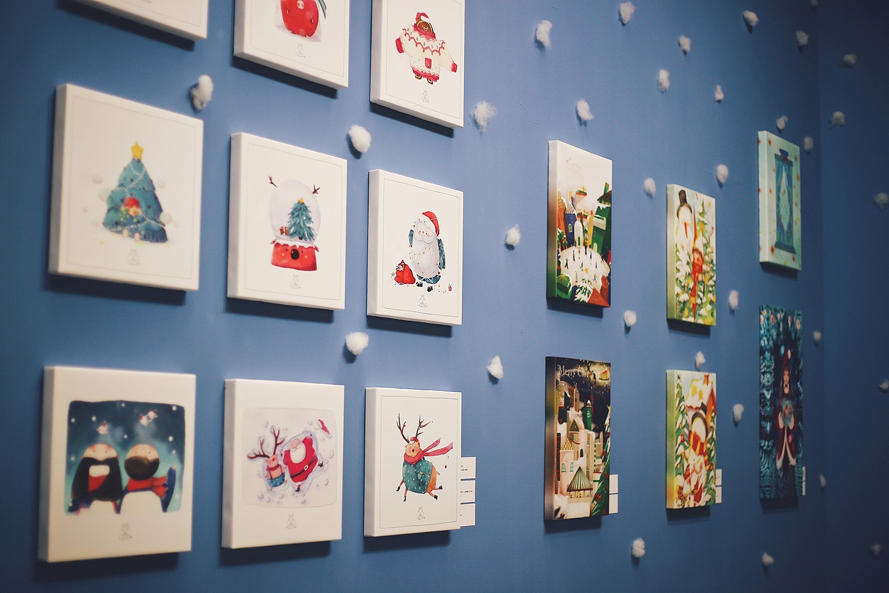 圣诞主题插画展（图ZMjM0NTgwMTMy） - 商业插画 - 站酷设计师临云插画原创素材 - 站酷ZCOOL