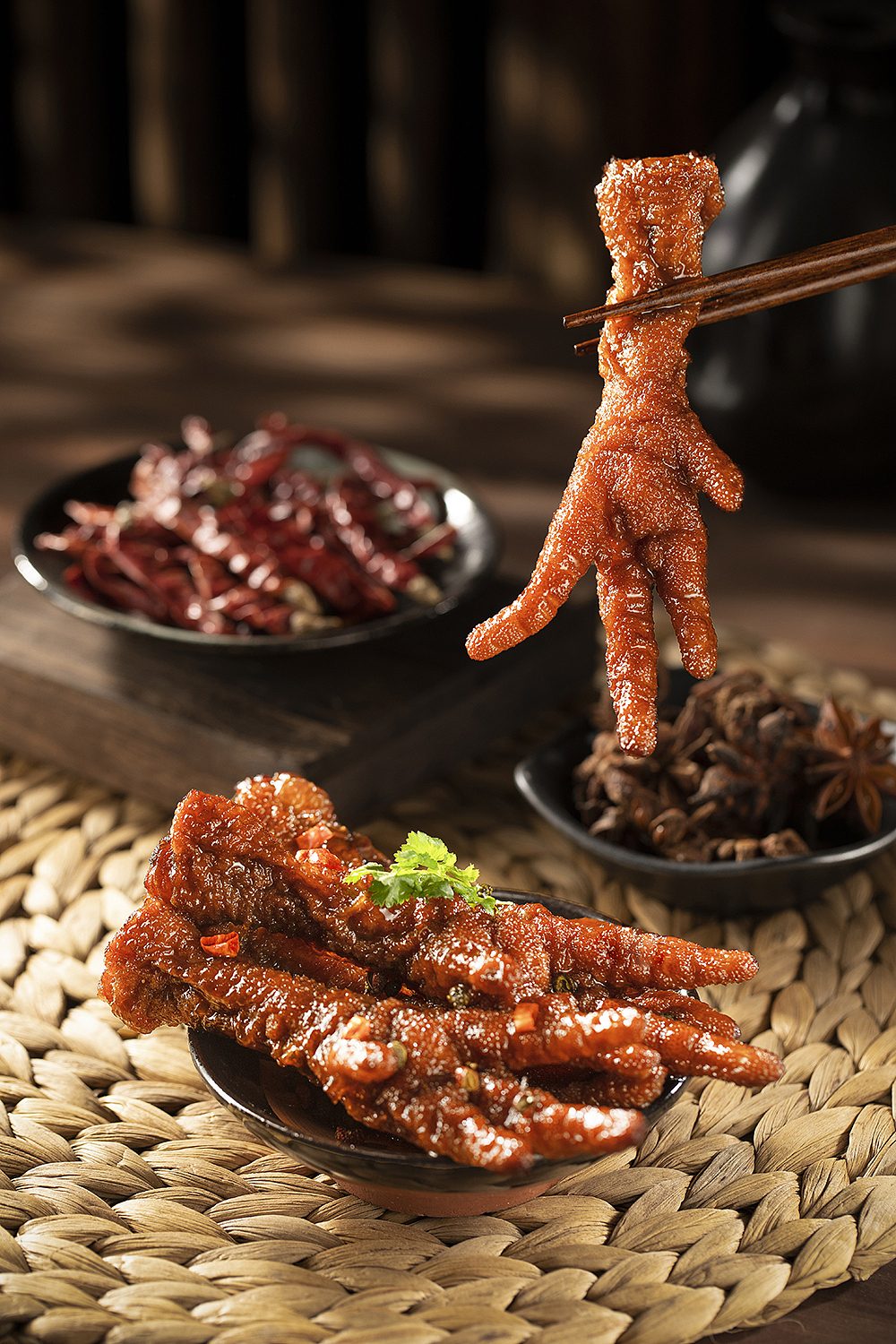 【芦老娘】虎皮凤爪拍摄,鸡爪摄影,电商详情页设计