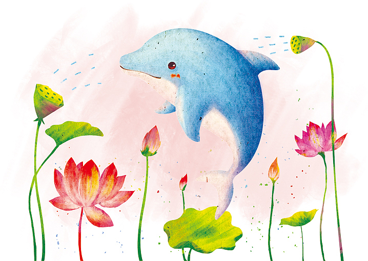 我的小海豚们啊（图ZNTAyNzU1MDg=） - 商业插画 - 站酷设计师仨俩一原创素材 - 站酷ZCOOL